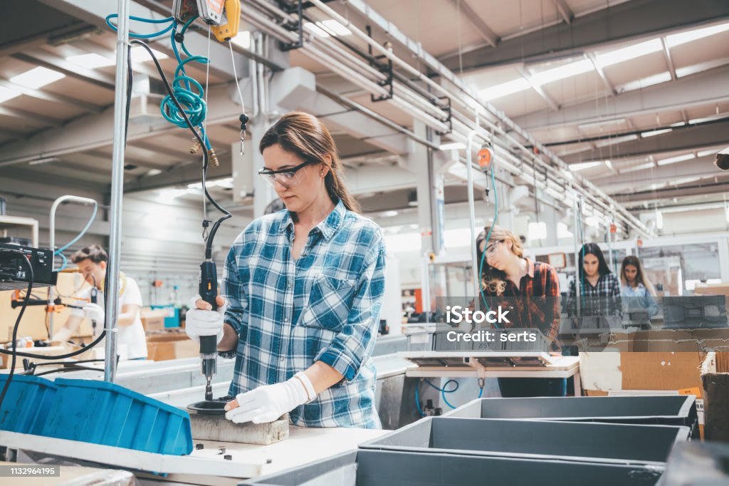 Factory workers